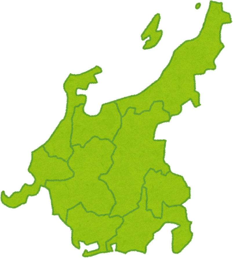 Illustrated Map of the Chubu Region in Japan