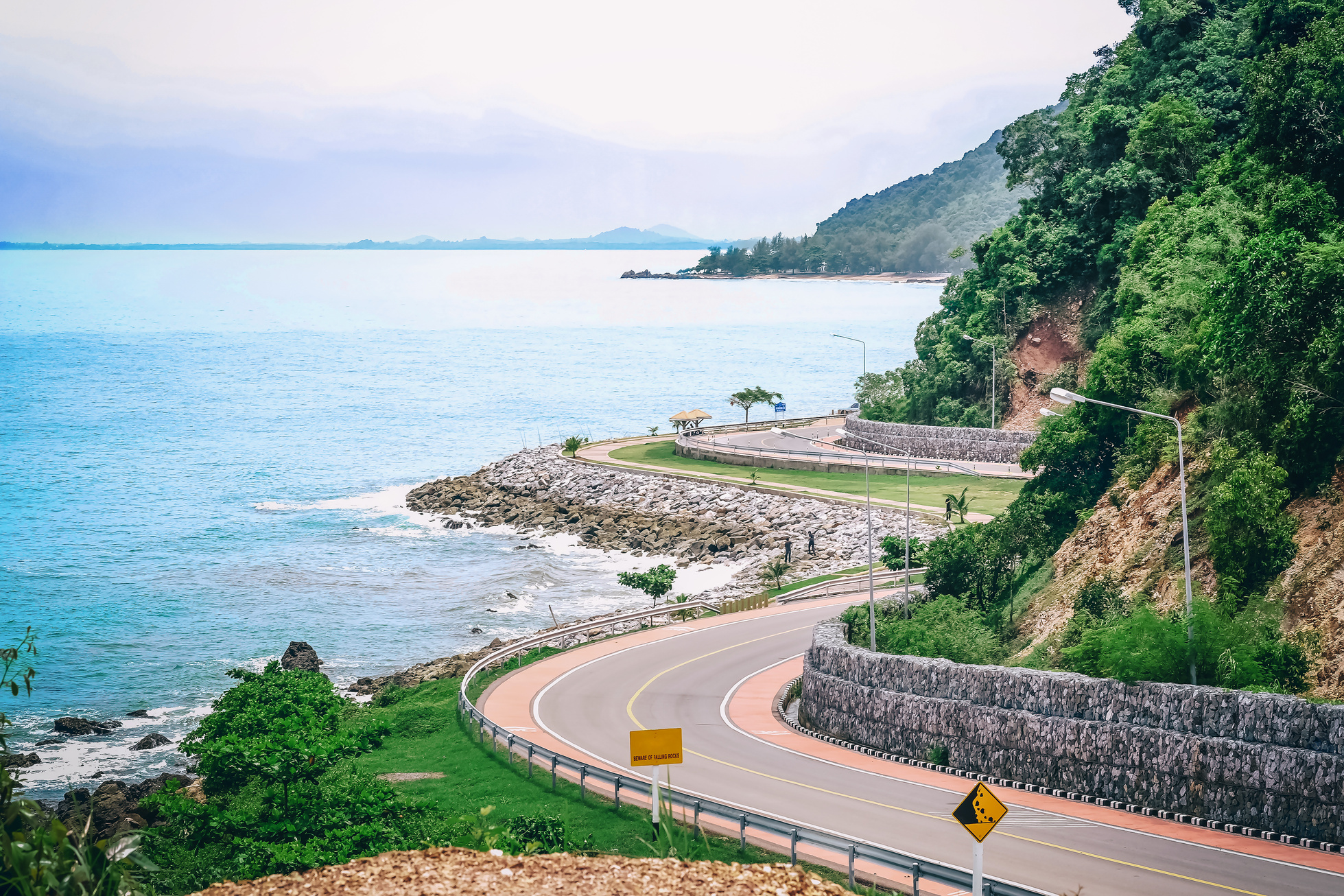 Beach Road with Mountains